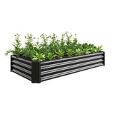 ZNTS Raised Garden Bed Outdoor, 6×3×1ft , Metal Raised Rectangle Planter Beds for Plants, Vegetables, and 48218815