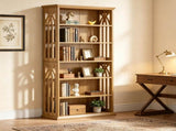 75 Inch 6 Tier Bookcase with Display Shelves and Storage Etagere 04059795