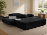 Chaise Lounge Chair, 2 in 1 Boneless Chaise Lounge Indoor, Upholstered Sleeper Chair Converts to W6506P557510