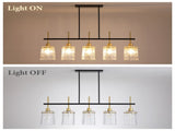 Farmhouse Chandelier 5-Light Dining Room Light Fixture Over Table Kitchen Island Lighting Rustic W1367P460405