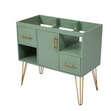 36'' Bathroom Vanity without Sink, Modern Freestanding Single Bathroom Cabinet with 2 Drawers & 2 N710P175744F