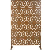 Outdoor & Indoor Privacy Metal Privacy 76" H48" W, Freestanding Decorative Privacy W465P193201