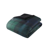 King/Cal King Faux Wool to Faux Fur Down Alternative Comforter Set B035100730
