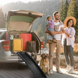 ZNTS 63 inch Folding Dog Ramp, Portable Lightweight Pet Ramp for Cars, Trucks and SUVs 81656468