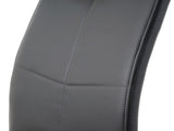Modern Charcoal PU dining chair living room chair upholstered chair, black metal chair leg design, W210P199090