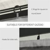 Universal Gazebo Sidewallt Coffee-AS 33561320