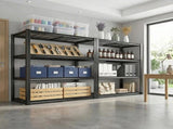60''H Garage Shelf Storage Shelving Unit, 4 Tiers Storage Racks, Free Standing Heavy Duty Metal 60539518
