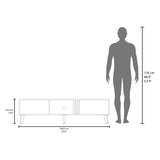Vance 63" Wide Tv Stand with Two pull down Cabinets, Two Shelves, Cable Management , Living, Tv B200P253744