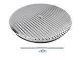 14" x 3" 14 Full Finned Aluminum Round Air Cleaner Air Filter Kit Polished with a Recessed Base and 28755144