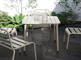 Sera square table outdoor courtyard table villa open air dining table waterproof table retro W3318P306363