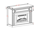 Only Mantel -White,41.34"W*14"D*40"H W2275P389685