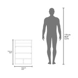 Vina Medicine Cabinet with Mirror Door 29" High Cabinet Organizer with Three concealed Shelves and B070P234358