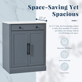 TOPMAX Modern Freestanding Kitchen Pantry,Buffet Food Storage, Coffee Bar N717P221574E