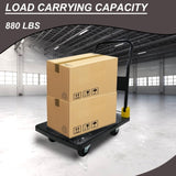 Foldable Platform Push Hand Truck Cart, 880 lbs. Weight Capacity W2916P210400