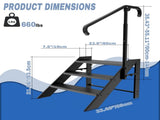 Step Stool Foldable, Step Ladder 3 Step Folding, RV Steps with Height Adjustable Handrail and Non 59777552