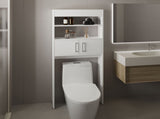 Over The Toilet Cabinet 63" H, Two Shelves, Double Door B097P296806