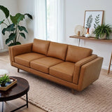 Chase Mid Century Modern Genuine Leather Sofa B183P301067