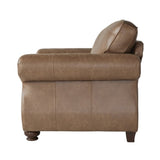 Leinster Faux Leather Arm Chair and Ottoman 2 pieces set T2574P196590