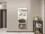 60" x 15" Full Length Wall Mirror, Frameless Rounded Rectangle Body Mirror with Shatter-Resistant 68969273