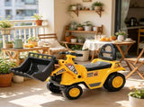3 in 1 Ride On Toy Bulldozer Digger Tractor Pulling Cart for Backyard Sandbox Pretend Play 28562937