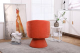 Swivel Accent Chair Armchair, Round Barrel Chair in Fabric for Living Room Bedroom W1361101778