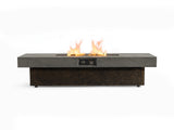 50000 BTU Rectangle Fire Pit, Smokeless Propane Outdoor Firepit with Convertible Coffee W853P553884