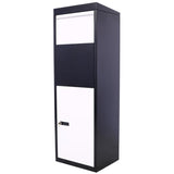 Package Delivery Box, 14'' x 11.3'' x 42'', Galvanized Steel Parcel Mailbox w/Code Lock & Mounting W46567683