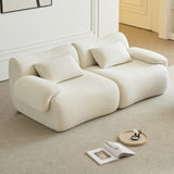 Sofa in a Box, Memory Foam 2-Seater Couch, Modern Compression Sofa with Deep Seat, No Assembly W3622P346250