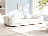 cream color sofa for living room apartment bedroom and compact room, Upholstered sectional Couch W2603P376361