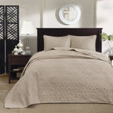 Reversible Quilt Set Khaki Twin/Twin XL B03597501