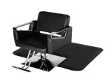 3x 4x1/2" Beauty Salon Square Anti-fatigue Salon Mat Black 48469106