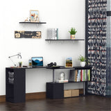 Computer Desk L-Shaped-Black 88526097