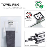 5 Pieces Bathroom Hardware Accessories Set Towel Bar Set Wall Mounted,Stainless Steel W121963547