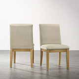 Rocco Contemporary Solid Wood Dining Chairs, Set of 2 T2574P205967