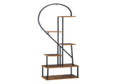 2pcs 6 Layers Half Heart Iron Wood Suitable For Garden Balcony Patio Lawn Home Decoration Plant 76987031