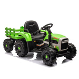 ZNTS Ride on Tractor with Trailer,12V Battery Powered Electric Tractor Toy w/Remote Control,electric car 11279918