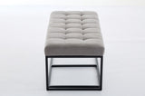 Storage Ottoman Bench, Foot Rest with Legs, 16 x 30 x 16.1 Inches, End of Bed Bench, Storage Chest, W2725P220185