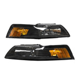 ZNTS 2pcs Front Left Right Car Headlights for Ford Mustang 1999-2004 Black Housing & Clear Lens 28208999