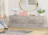 Modern Simple 4-Drawer Dresser Nightstand Gray 74731690