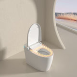 ZNTS Smart Toilet with Voice Control and Bubble Shield, Heated Bidet Seat, Portable toilet with bidet W1872P209921