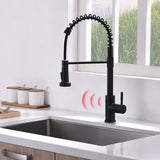 Touchless Kitchen Faucet,Hands Free Automatic Smart Kitchen Faucet Black Smart Kitchen Faucet W1932P156238