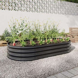 Raised Garden Bed Outdoor, Oval Large Metal Raised Planter Bed for for Plants, Vegetables, and W840102508