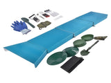 23-Piece Gold Prospecting Equipment 50 In. Folding Sluice Box Gold Panning Kit for Gold Prospectors 81212698