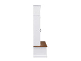 VIBE HAUS 62.2''W Entryway Hall Tree with Bench, 3 Top Cubbies & Bottom Storage Space, Farmhouse 74236965