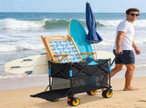 Big large capacity Folding cart Extra Long Extender Wagon Folding Wagon Garden Shopping Beach 74132337