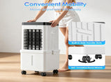 3 IN 1 Portable Air Conditioners, Swamp Cooler with Detachable Water Tank, 4 Ice Packs, 15H Timer, 80630910