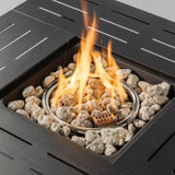 34inches Steel fire pit table Gas Fire Pit for Outdoor Outside Patio Deck and Garden Black W853P202186