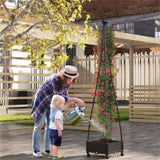 81 inch garden bed with trellis 48346557