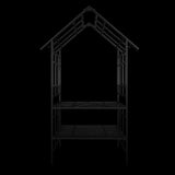 Metal Garden with Bench Turned into Flower Stand W58.07*H97.24 Climbing Plants Support Rose W1586P278441