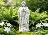 Virgin Mary Garden Statue 29.9 Inch, Weather-Resistant Magnesia Outdoor Sculpture, Religious Yard W3101P533550